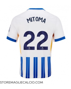 Brighton Kaoru Mitoma #22 Maglia Gara Casa Repliche 2024-25 Maniche Corte